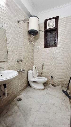 Bathroom in 2 BHK Builder Floor at Malviya Nagar – for Rent