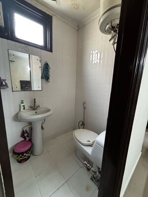 Bathroom in 2 BHK Builder Floor at Malviya Nagar – for Rent