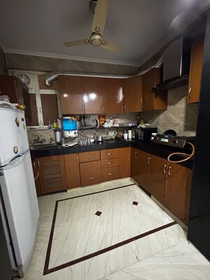 Kitchen in 2 BHK Builder Floor at Malviya Nagar – for Rent