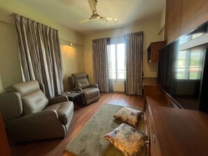 Living Room in 4 BHK Apartment at Darode Jog Blossom Bouleward, Koregaon Park – for Rent