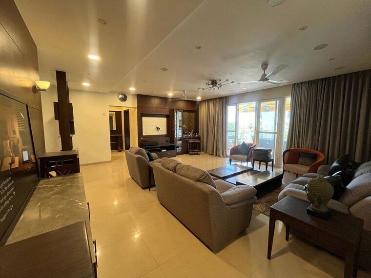 Living Room, darode-jog-blossom-bouleward 4 Bedroom 2600 Sq.Ft. Apartment In Koregaon Park Pune 10313980