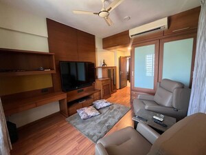 Living Room in 4 BHK Apartment at Darode Jog Blossom Bouleward, Koregaon Park – for Rent