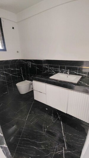 Bathroom in 4 BHK Apartment at Goel Ganga Liviano, Kharadi – for Rent