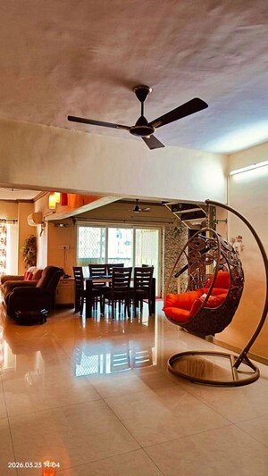 Living Room in 4 BHK Apartment at Gera GreensVille SkyVillas, Kharadi – for Rent