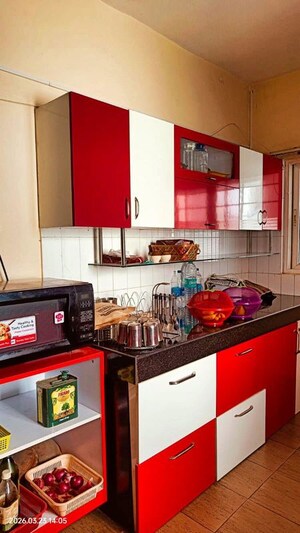 Kitchen in 4 BHK Apartment at Gera GreensVille SkyVillas, Kharadi – for Rent