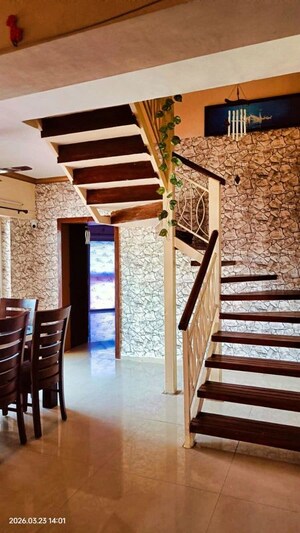 Staircase in 4 BHK Apartment at Gera GreensVille SkyVillas, Kharadi – for Rent