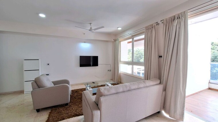 Living Room, hermes-212-riverwalk 3.5 Bedroom 2100 Sq.Ft. Apartment In Kalyani Nagar Pune 10314059