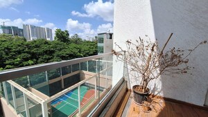 Balcony in 3.5 BHK Apartment at Hermes 212 Riverwalk, Kalyani Nagar – for Rent