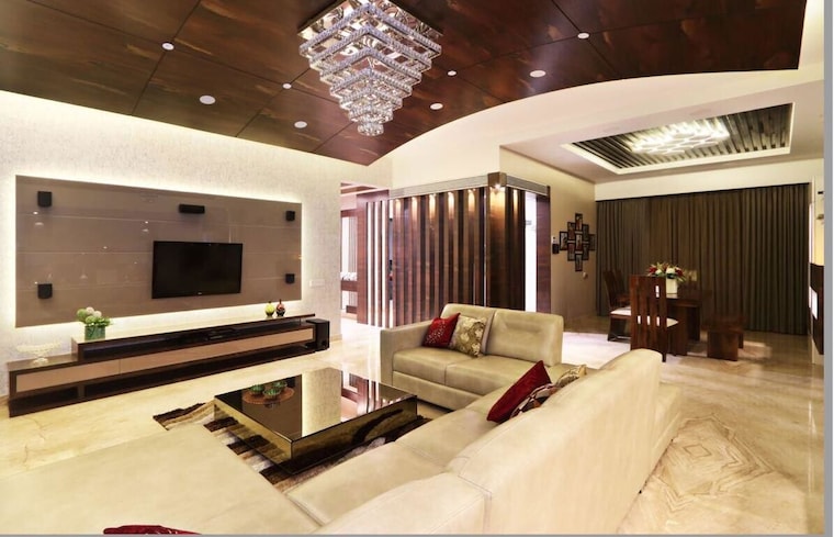 Living Room, kumar-sienna 3 Bedroom 1641 Sq.Ft. Apartment In Magarpatta Road Pune 10314121