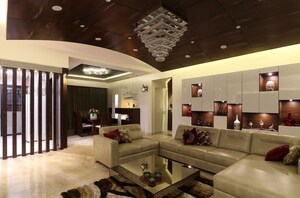 Living Room in 3 BHK Apartment at Kumar Sienna, Magarpatta Road – for Rent