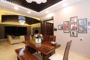 Dining area in 3 BHK Apartment at Kumar Sienna, Magarpatta Road – for Rent