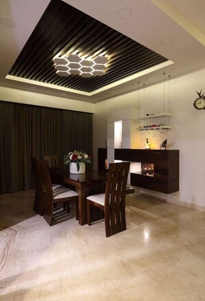 Dining area in 3 BHK Apartment at Kumar Sienna, Magarpatta Road – for Rent