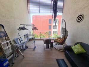 Balcony in 3 BHK Apartment at Mhada Colony – for Rent