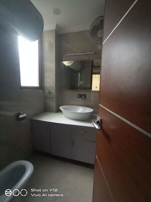 Bathroom in 3 BHK Builder Floor at Delhi Cantonment – for Rent