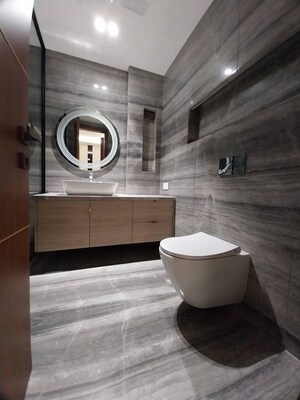 Bathroom in 4 BHK Builder Floor at Safdarjung Development Area – for Rent