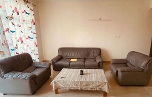Living Room in 3 BHK Apartment at Omaxe The Palace, Gomti Nagar – for Rent
