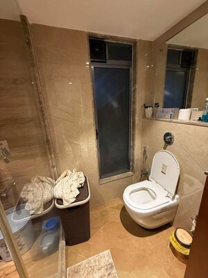Bathroom in 2 BHK Apartment at Fantasia Apartment, Santacruz West – for Rent