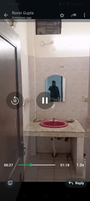 Bathroom in 1 BHK Villa at Jaipuria Plaza, Sector 26 – for Rent