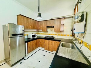 Kitchen in  Builder Floor at Ansal Sushant Apartments, Sushant Lok I – for Rent