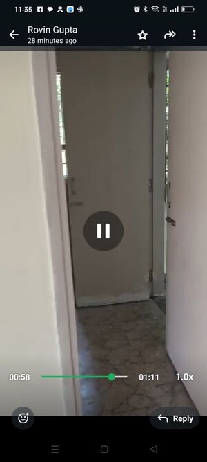 Building Lobby in 3 BHK Apartment at RWA Jalvayu Vihar, Sector 25 – for Rent