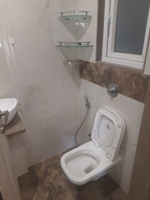 Bathroom in 1 BHK Apartment at Gurukrupa Anantam, Kannamwar Nagar – for Rent