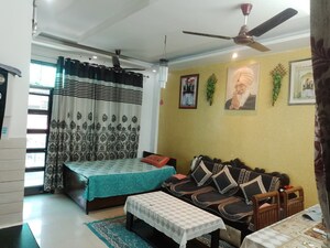 Living Room in 2 BHK Builder Floor at Guru Nanak Enclave, Dhakoli – for Sale