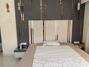 Bedroom in 3 BHK Apartment at Luxora Crystal Antara, Manpada – for Rent