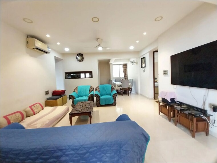 Living Room, adhiraj-cyprees-aqua 3 Bedroom 1200 Sq.Ft. Apartment In Kharghar Navi Mumbai 10315022