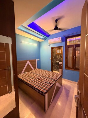 Bedroom in 2 BHK Builder Floor at Chattarpur – for Rent