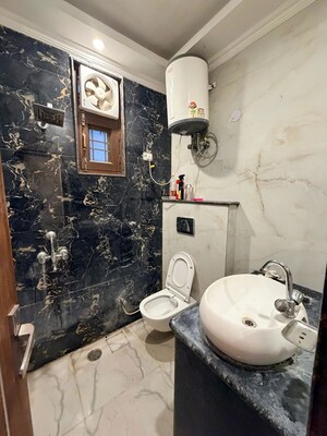 Bathroom in 2 BHK Builder Floor at Chattarpur – for Rent