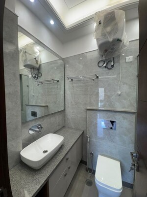 Bathroom in 3 BHK Builder Floor at Shivalik Colony – for Rent