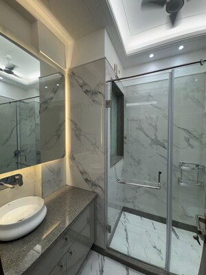 Bathroom in 3 BHK Builder Floor at Shivalik Colony – for Rent