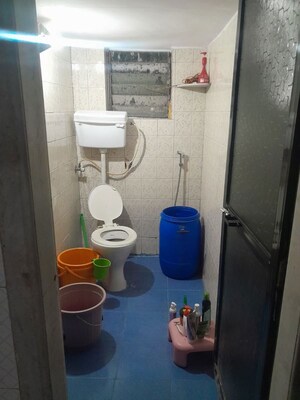 Bathroom in 2 BHK Apartment at Kopar Khairane – for Rent