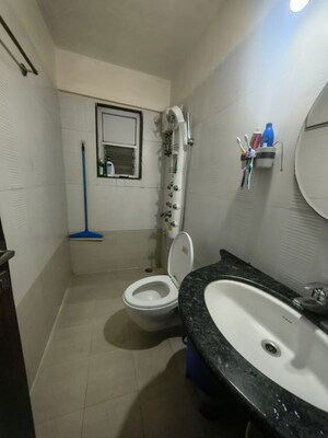 Bathroom in 3 BHK Apartment at Adhiraj Cypress, Kharghar – for Rent