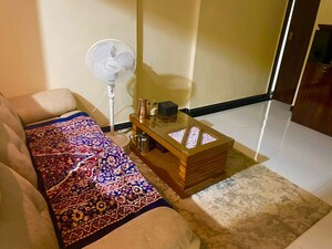 Living Room in 1 BHK Apartment at Royal Palms, Goregaon East – for Rent