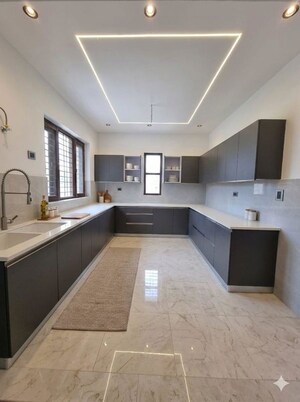 Kitchen in 4 BHK Builder Floor at Green Fields Colony – for Sale