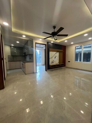 Living Room in 3 BHK Builder Floor at Chattarpur – for Sale