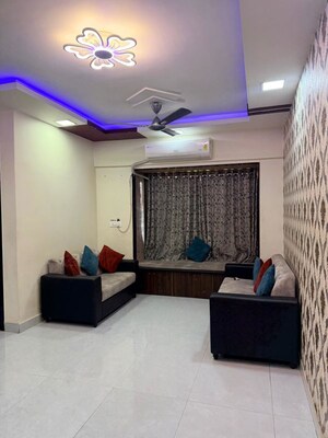 Living Room in 2 BHK Apartment at Harmony Horizons, Ghodbunder Road – for Rent