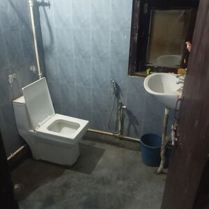 Bathroom in 1 RK Builder Floor at Chattarpur – for Rent