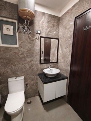 Bathroom in 1 BHK Builder Floor at Sushant Lok Iii – for Rent