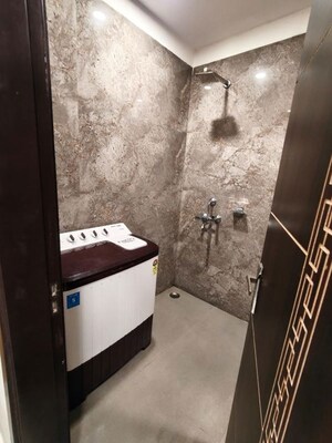 Bathroom in 1 BHK Builder Floor at Sushant Lok Iii – for Rent