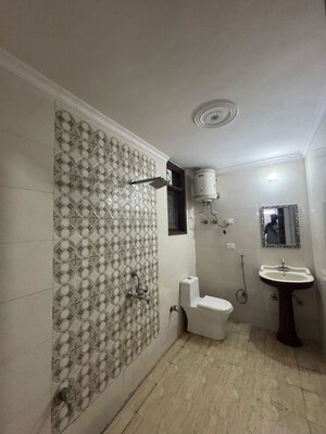 Bathroom in 2 BHK Apartment at Chattarpur – for Rent
