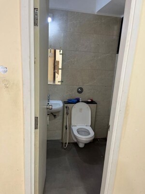 Bathroom in 2 BHK Apartment at Saanvi Nirman Stellar, South Bopal – for Rent