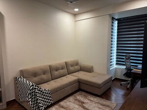Living Room in 3.5 BHK Apartment at Ambience Tivertone, Sector 50 – for Rent