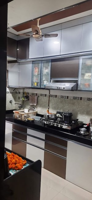 Kitchen in 3 BHK Apartment at Ganga Tower II, Chembur – for Rent