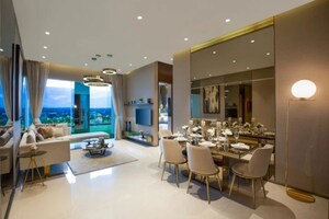 Living Room in 2 BHK Apartment at Sunteck City Avenue 4, Goregaon West – for Sale