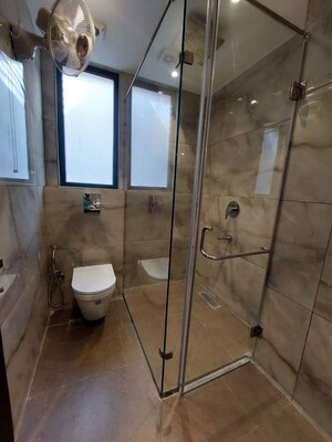 Bathroom in 2.5 BHK Apartment at Mahindra Aura Phase III, Sector 110a – for Rent