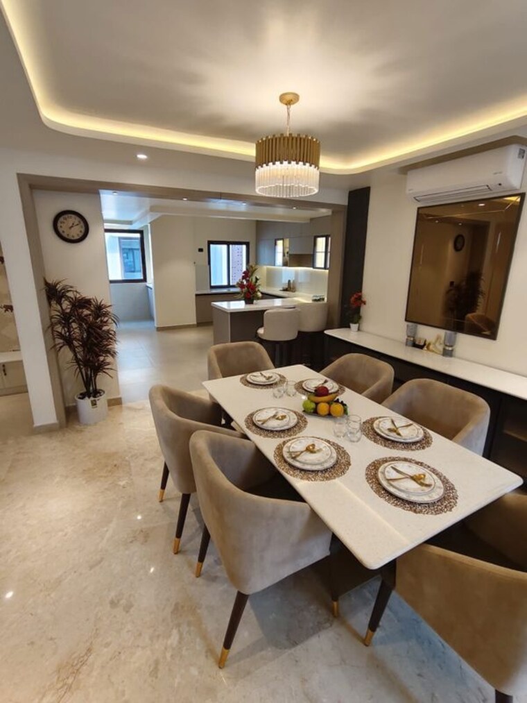 Dining area, sobha-city 3.5 Bedroom 2200 Sq.Ft. Apartment In Thanisandra Main Road Bangalore 10316690