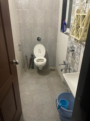 Bathroom in 1 BHK Apartment at Cosmos Enclave, Kasarvadavali – for Rent