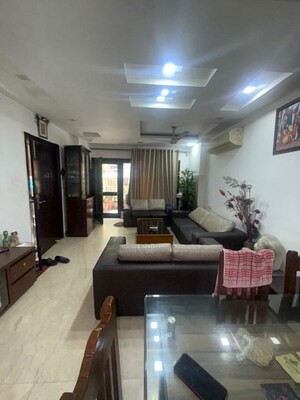 Living Room in 3 BHK Builder Floor at Kailash Hills – for Sale